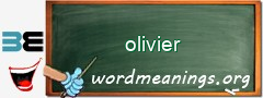 WordMeaning blackboard for olivier